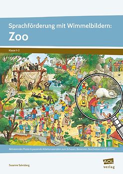 Sprachförderung mit Wimmelbildern: Zoo