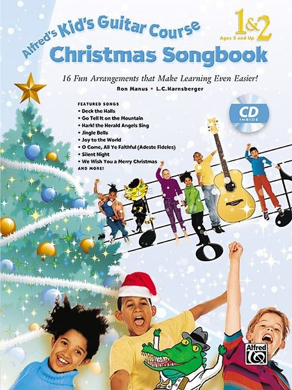 Alfred's Kid's Guitar Course Christmas Songbook 1&2