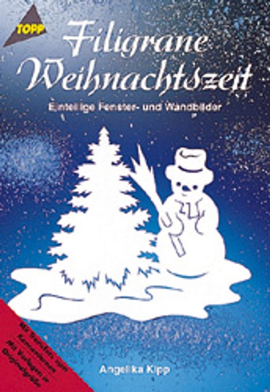 Filigrane Weihnachtszeit. Einteilige Fenster- u. Wandbilder