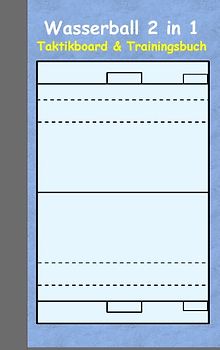 Wasserball 2 in 1 Taktikboard und Trainingsbuch