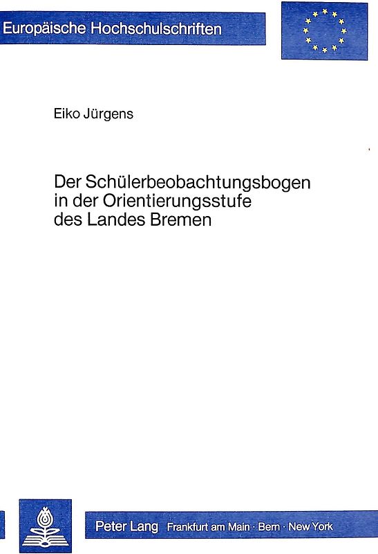 Der Schülerbeobachtungsbogen in der Orientierungsstufe des Landes Bremen