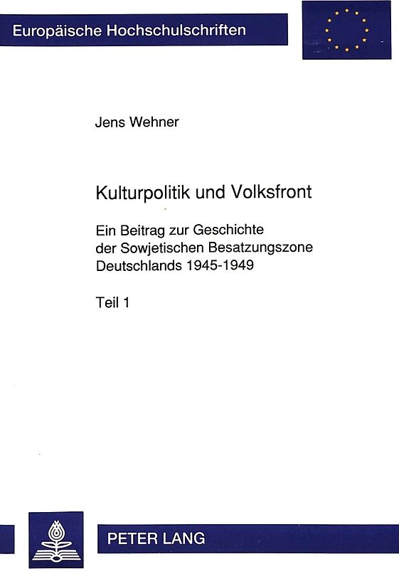 Kulturpolitik und Volksfront