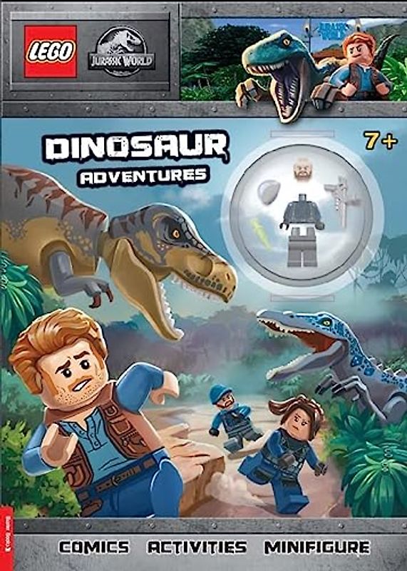 LEGO® Jurassic World™: Dinosaur Adventures Activity Book (with ACU guard minifigure): Activity Book with Minifigure