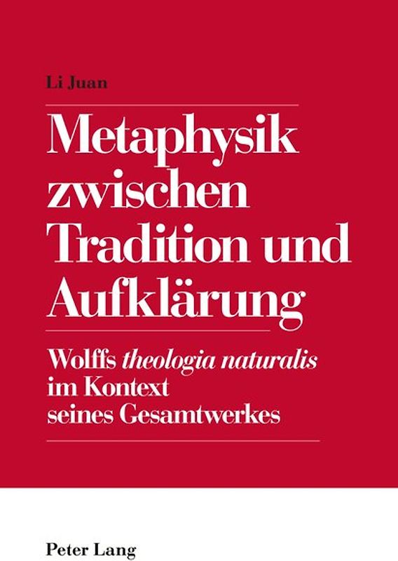 Metaphysik zwischen Tradition und Aufklärung