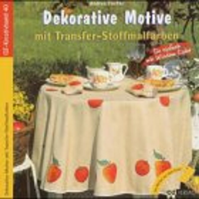 Dekorative Motive mit Transfer-Stoffmalfarben