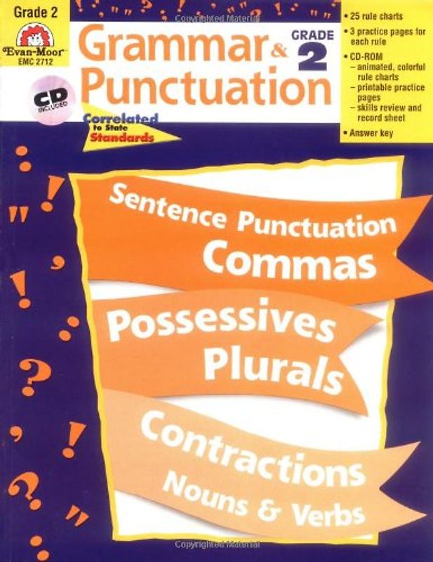 Grammar & Punctuation, Grade 2 [With CDROM] - Jo Ellen Moore