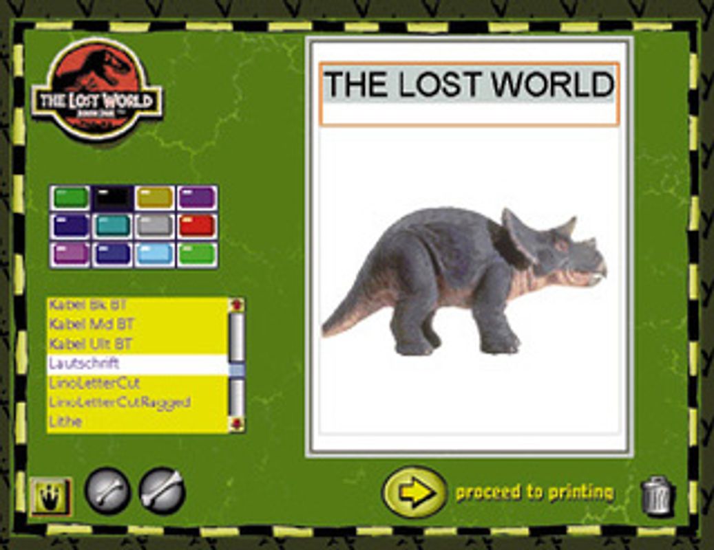 Vergessene Welt - Bügelbilder Kit MacOS