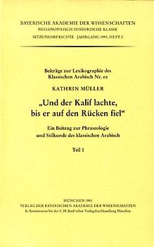 Und der Kalif lachte, bis er auf den Rücken fiel