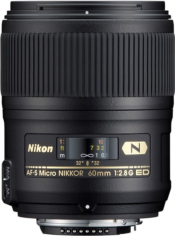 Nikon AF-S NIKKOR 60 mm F2.8 ED G 62 mm Filtergewinde (Nikon F Anschluss) schwarz