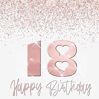 18 Happy Birthday: Gästebuch Weiß Rosegold Glitter Deko I für 60 Gäste I Geburtstag Glückwünsche & Geschenke Liste I Quadratisch I Party Deko & Familienfeier Geschenkidee