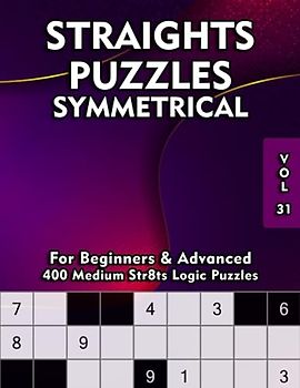 Sudoku Variation Symmetrical: 400 Straights Puzzles for Adults & Clever Kids