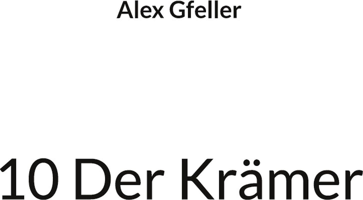 10 Der Krämer