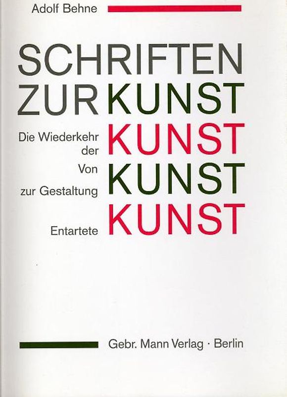 Schriften zur Kunst