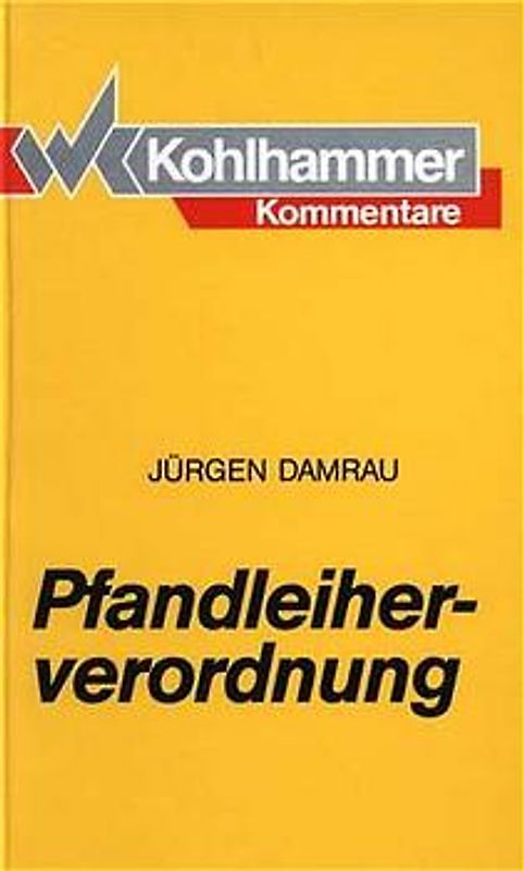 Pfandleiherverordnung