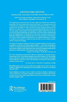 Historicizing Lifestyle