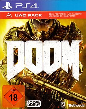 Doom - 100% Uncut [Spezial Edition, inkl. Handbuch, 2 Aufnäher, Poster] PlayStation 4