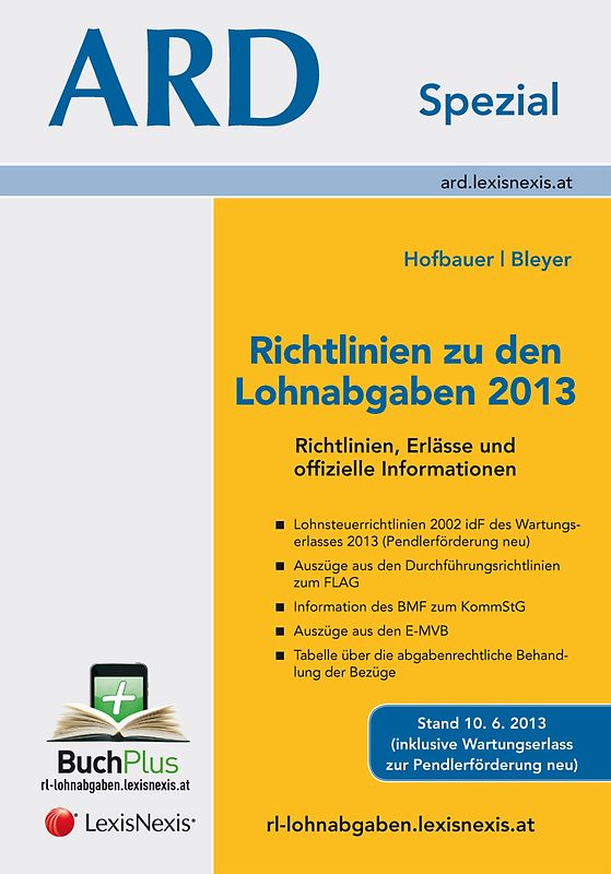 Richtlinien zu den Lohnabgaben 2013 - Richtlinien, Erlässe und offizielle Informationen