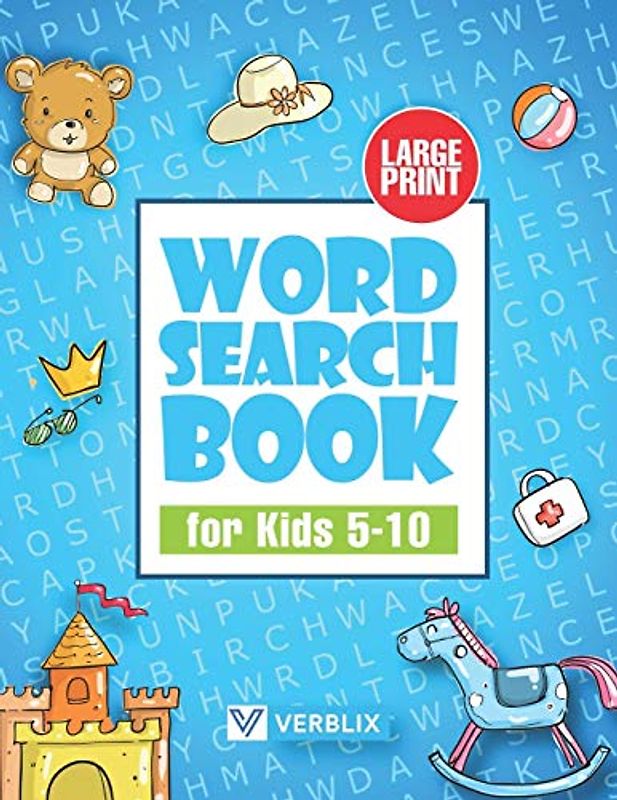 Word Search Book for Kids 5-10: Large Print Activity Book with Word Search Puzzles for Children and Beginners