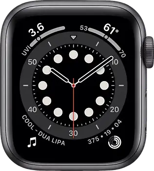 Apple Watch Series 6 44 mm Boîtier aluminium gris sidéral [Wi-Fi]