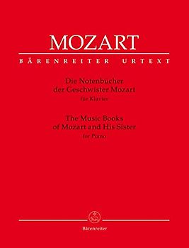 Die Notenbücher der Geschwister Mozart für Klavier. BÄRENREITER URTEXT. Spielpartitur(en), Sammelband, Urtextausgabe: Auf dem neuesten Stand der ... Bericht (dt./engl./frz.) und Faksimileseiten