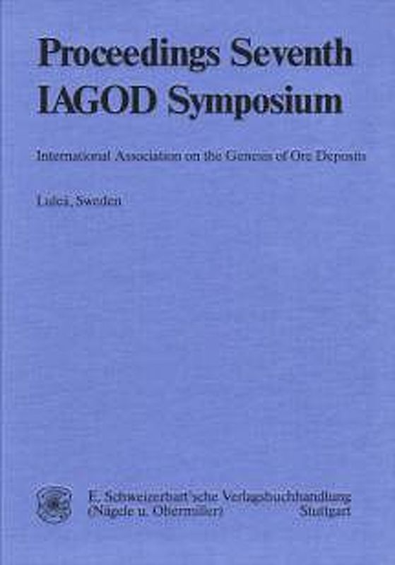 International Association on the Genesis of Ore Deposits, 7. Quadrennial Symposium