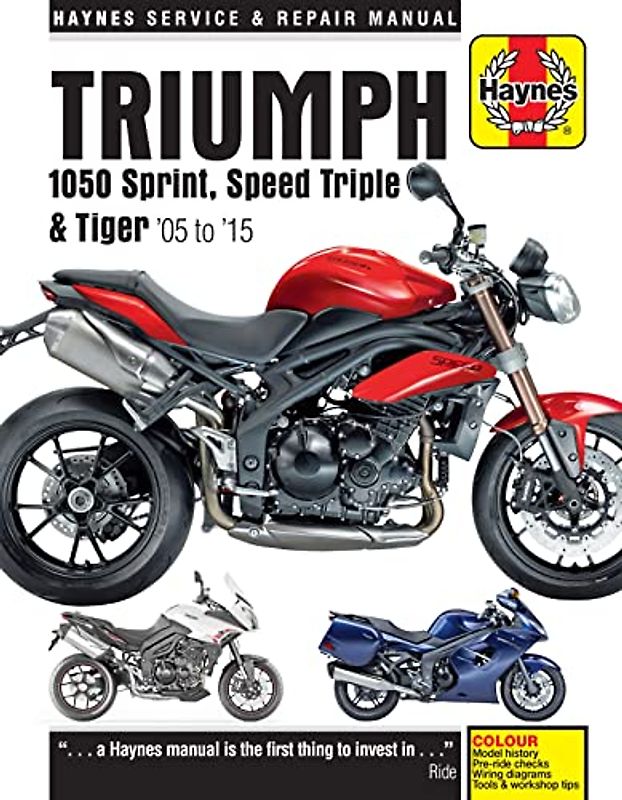 Haynes Triumph 1050 Sprint, Speed Triple & Tiger '05 to '15 Service and Repair Manual (Haynes Service and Repair Manual)