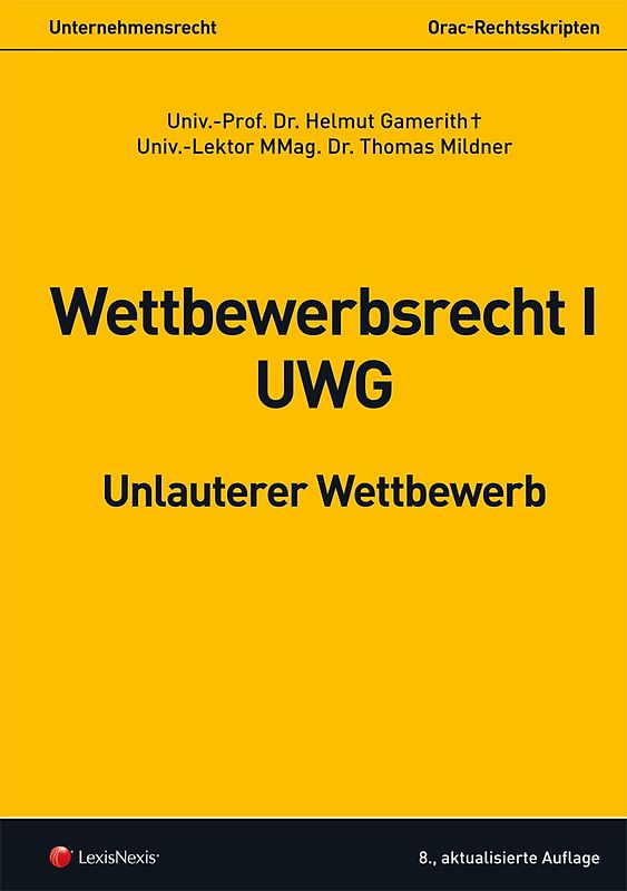 Wettbewerbsrecht I - UWG