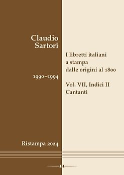 I libretti italiani a stampa dalle origini al 1800. Catalogo analitico con 16 indici