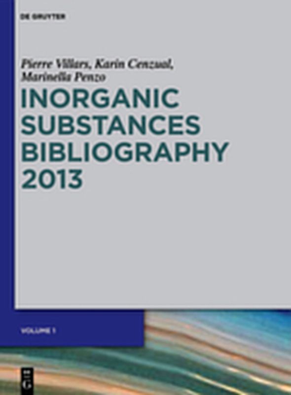Inorganic Substances. 2013 / Bibliography