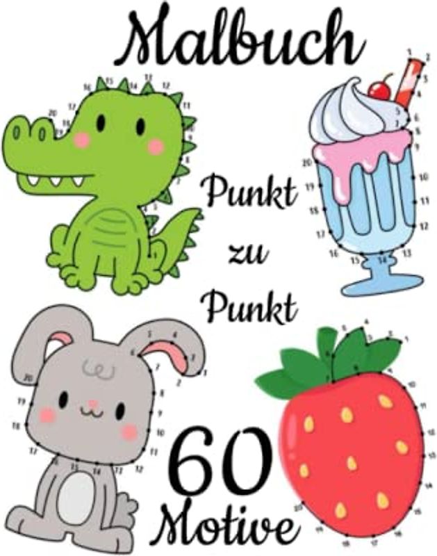 Malbuch Punkt zu Punkt: 60 Motive