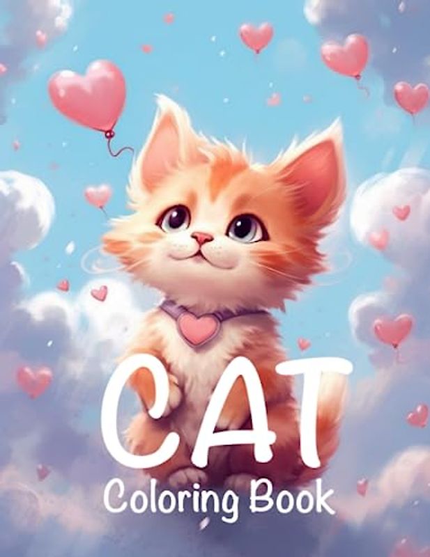 50 Cute Cat Coloring pages