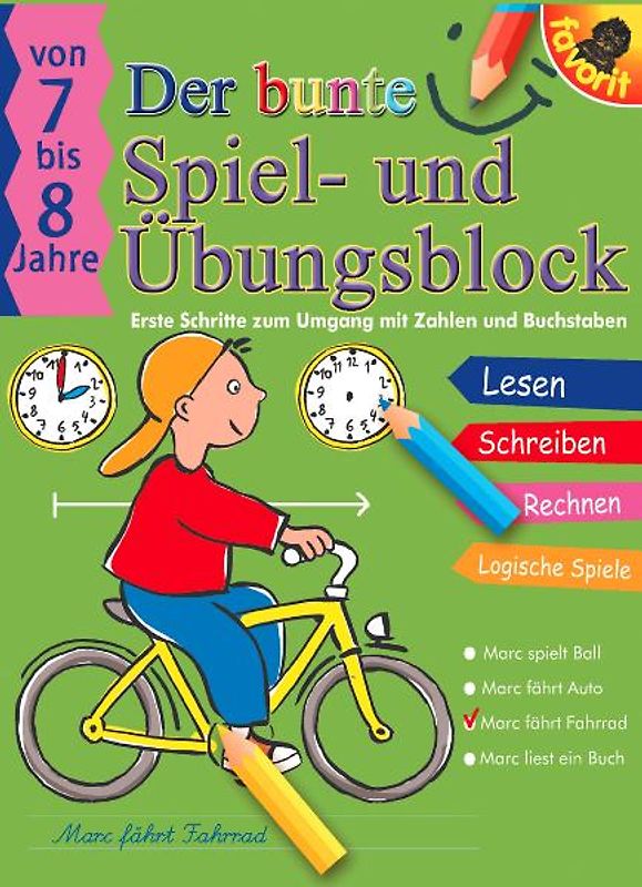 Der bunde Spiel- und Übungsblock, 7-8 Jahre