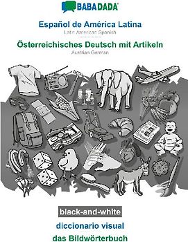 Español de América Latina - Österreichisches Deutsch mit Artikeln, diccionario visual, BW