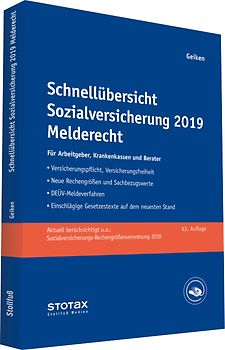 Schnellübersicht Sozialversicherung 2019 Melderecht