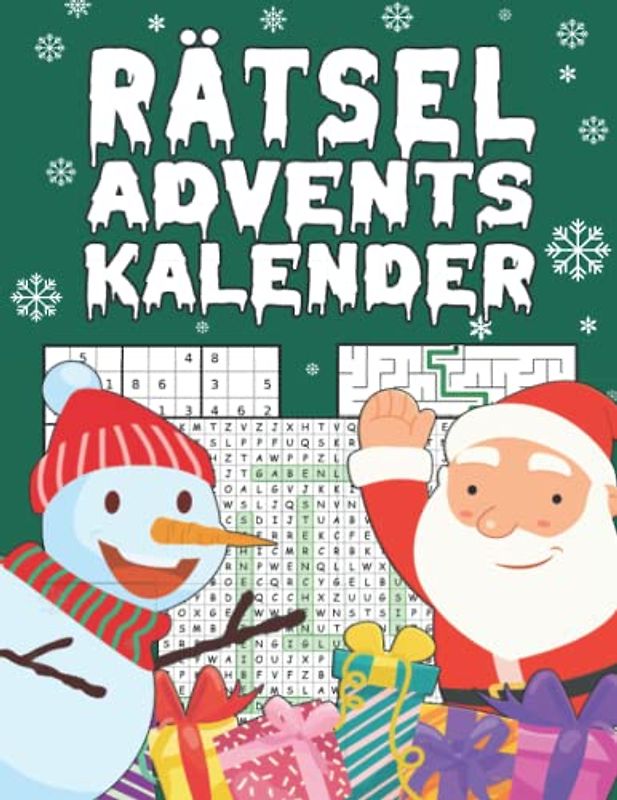 Rätsel Adventskalender: Spannender Rätselspaß statt Schokolade! I Liebevoll gestalteter Adventskalender mit Sudokus, Wortsuchspielen, Labyrinthrätsel ... I Inkl. Anleitungen und Lösungen