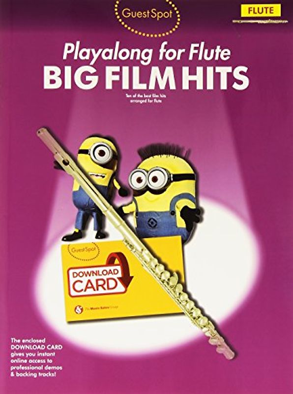 Guest Spot: Big Film Hits Playalong for Flute (Book/Download Card) - collectif