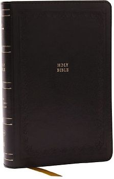 NKJV Compact Paragraph-Style Bible w/ 43,000 Cross References, Black Leathersoft, Red Letter, Comfort Print: Holy Bible, New King James Version