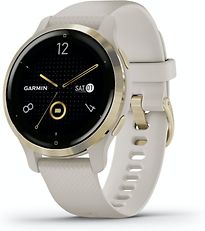 Image of Garmin Venu 2S 40 mm light gold rand van roestvrij staal met light sand behuizing en siliconen polsband [wifi] (Refurbished)