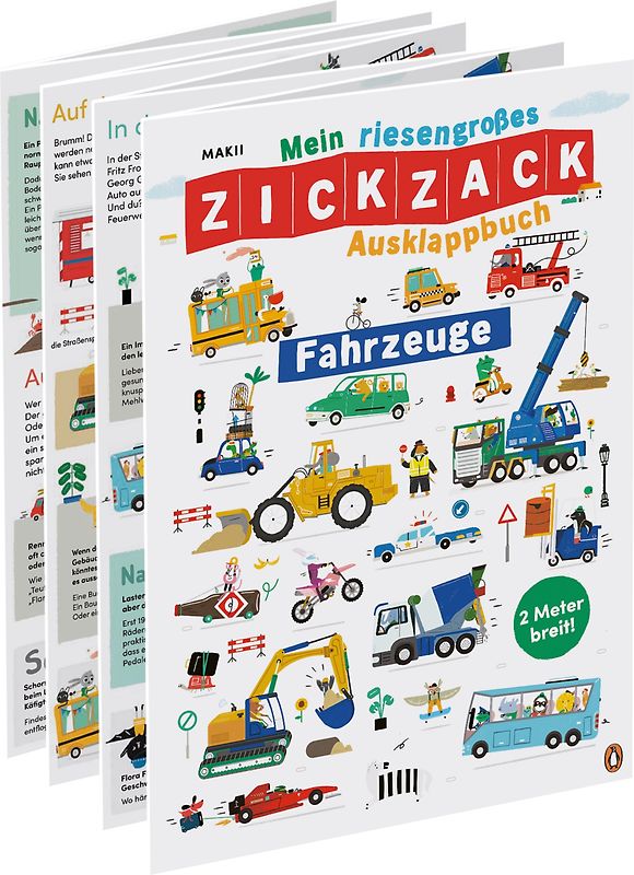 Mein riesengroßes ZICKZACK Ausklappbuch – Fahrzeuge