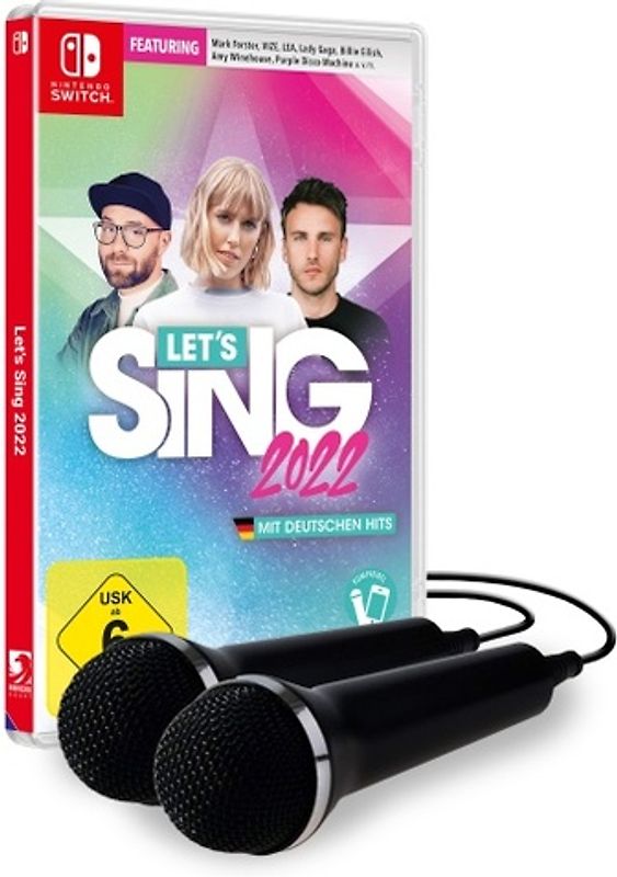 Let's Sing 2022 mit deutschen Hits + 2 Mics Bundleversion
