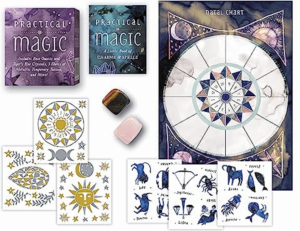 Practical Magic: Includes Rose Quartz and Tiger's Eye Crystals, 3 Sheets of Metallic Tattoos, and More! (RP Minis)