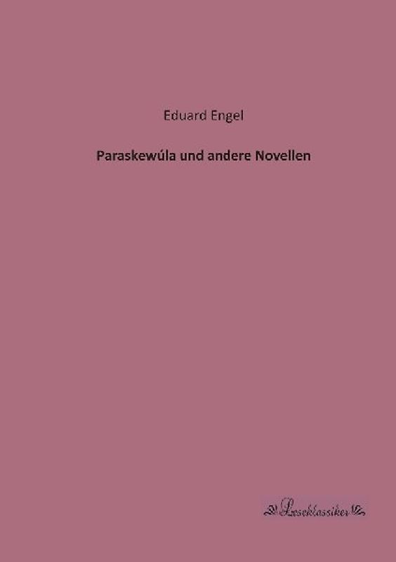 Paraskewúla und andere Novellen