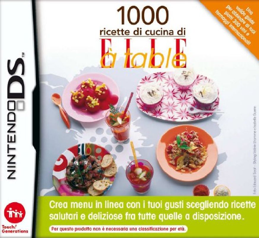 DS 1000 RICETTE DI CUCINA Nintendo DS