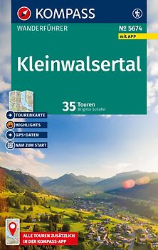 KOMPASS Wanderführer Kleinwalsertal, 35 Touren mit Extra-Tourenkarte