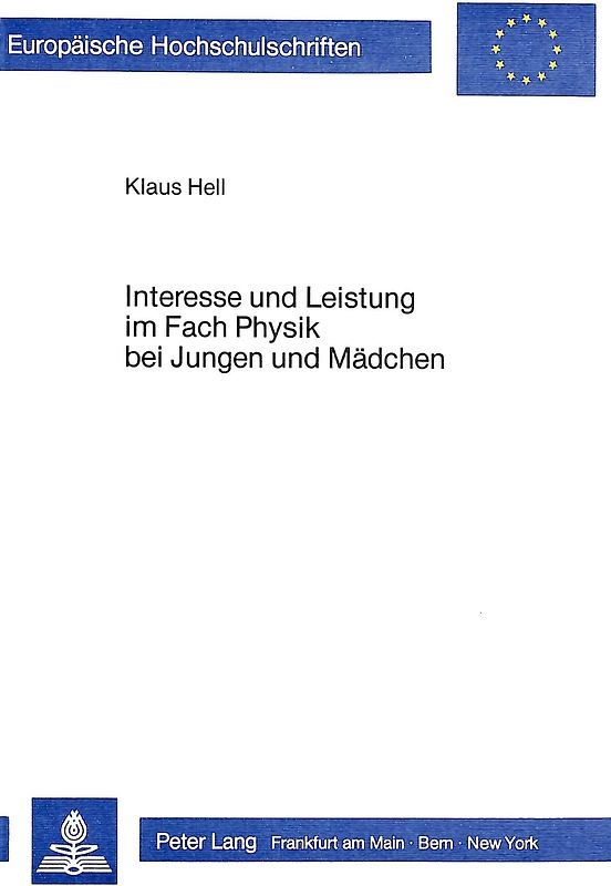 Interesse und Leistung im Fach Physik bei Jungen und Mädchen