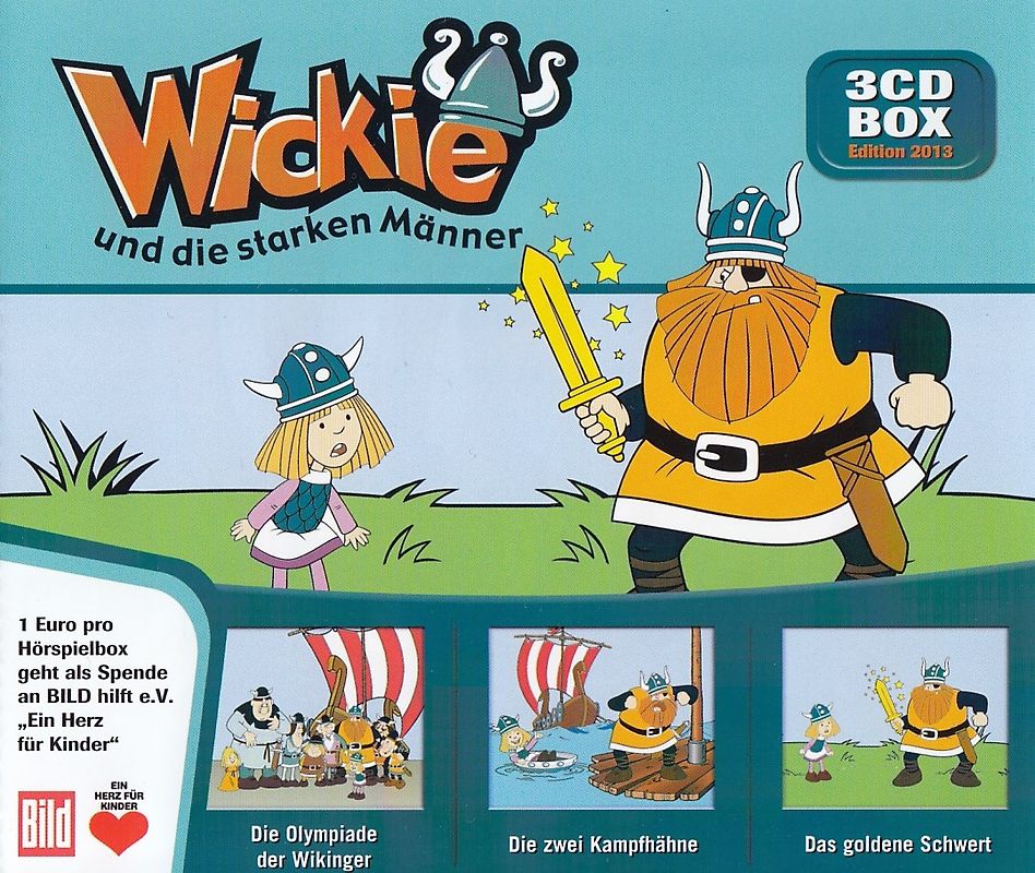 Wicki und die starken Männer: Die Olympiade der Wikinger / Die zwei Kampfhähne / Das goldene Schwert [Audio CD]