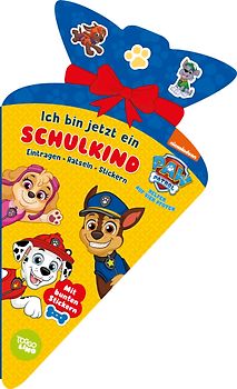 PAW Patrol Ich bin jetzt ein Schulkind! Eintragen, Rätseln, Stickern