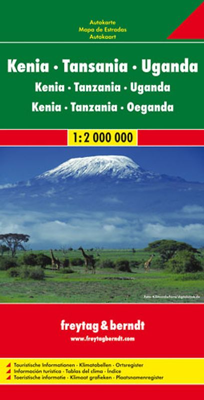 Kenya - Tansania - Uganda. 1:2 Mill