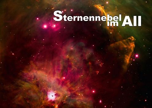 Sternennebel im All (Posterbuch DIN A4 quer)