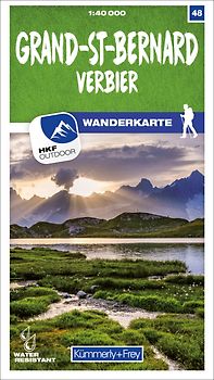 Kümmerly+Frey Wanderkarte 48 Grand-St-Bernard 1:40.000